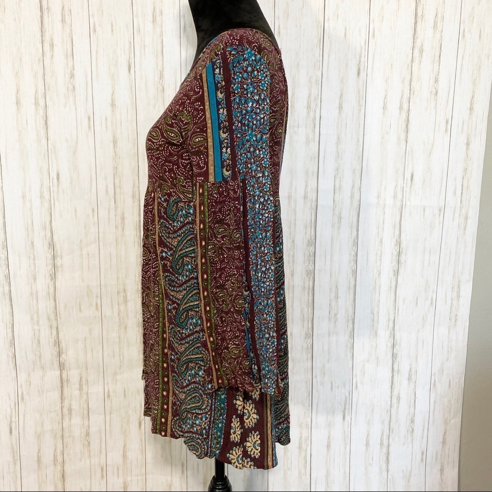 Audrey 3+1 tunic dress hippie boho floral - Picture 5 of 7